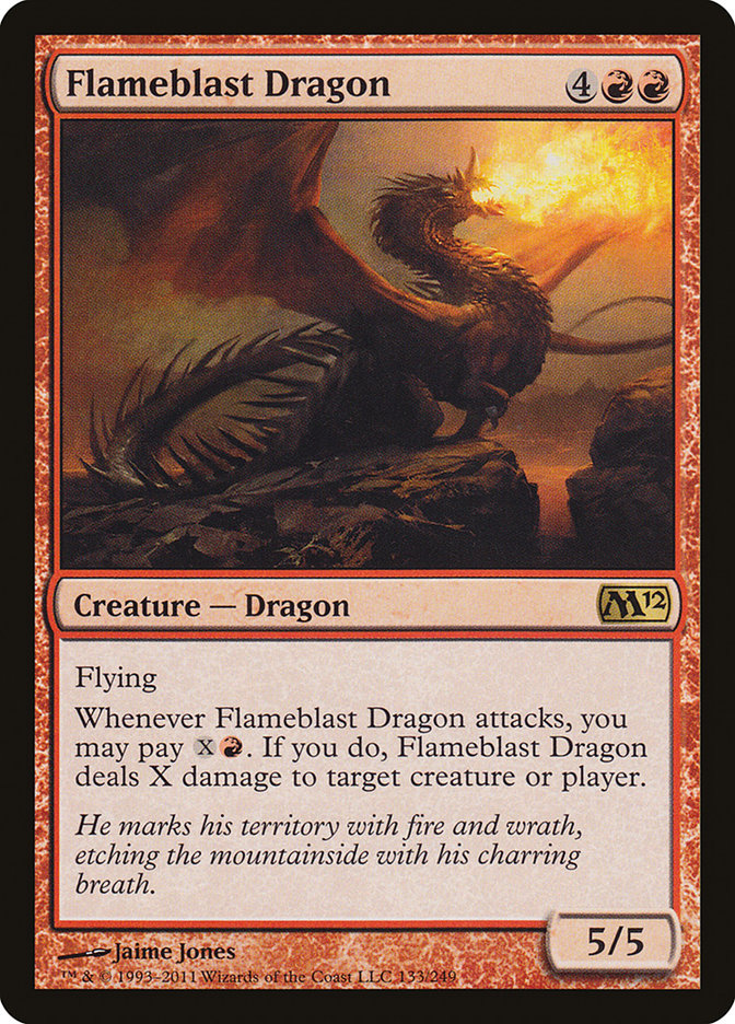 Flameblast Dragon front