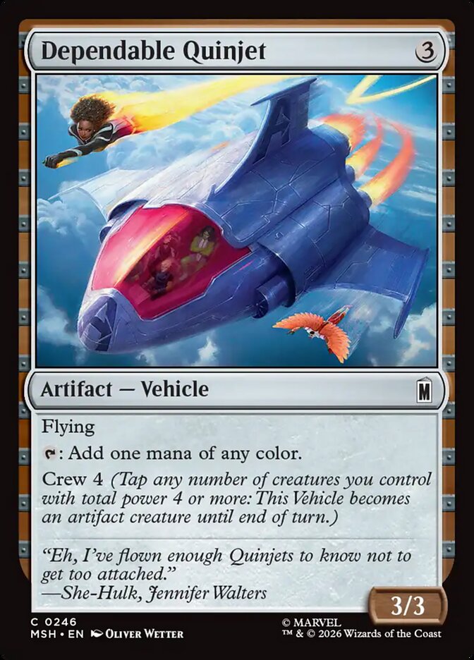 Dependable Quinjet front
