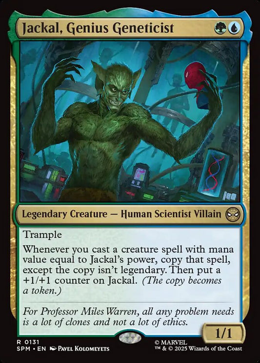 Jackal, Genius Geneticist front