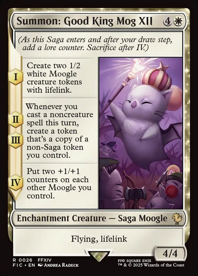 Summon: Good King Mog XII front