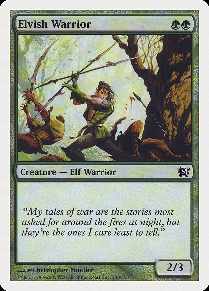 Elvish Warrior front