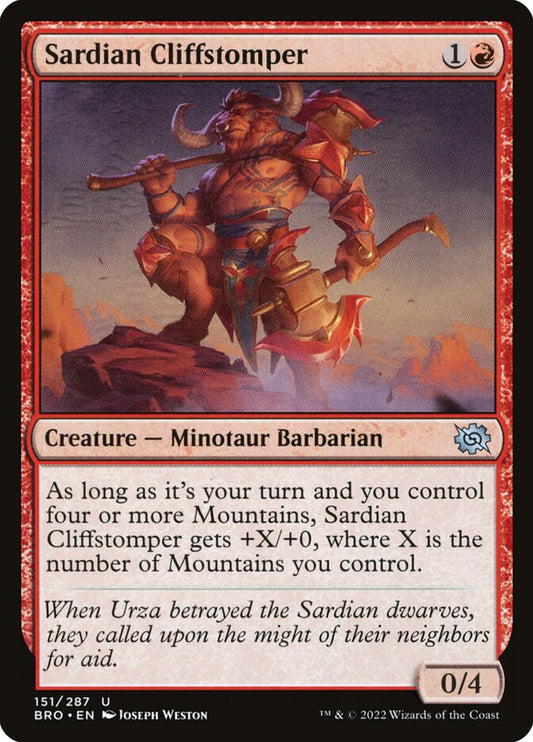 Sardian Cliffstomper front