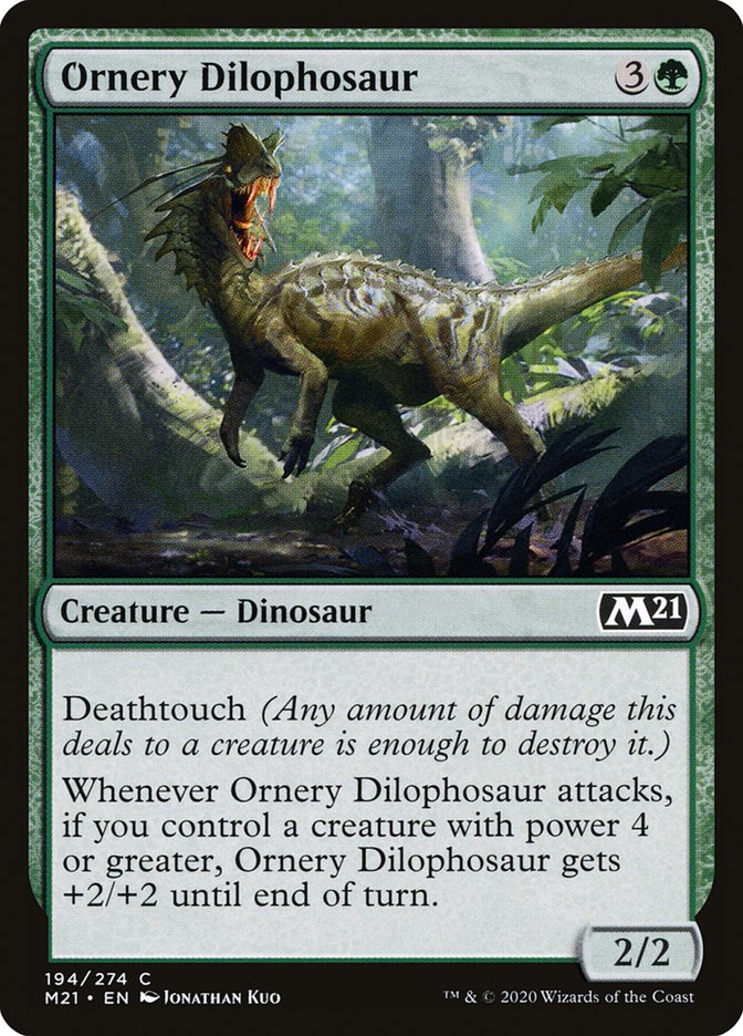 Ornery Dilophosaur front