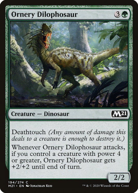 Ornery Dilophosaur front