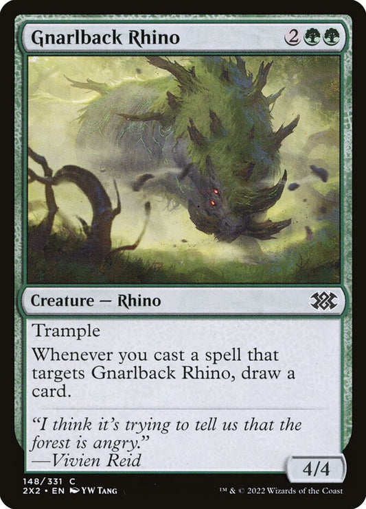 Gnarlback Rhino front