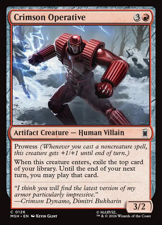 Crimson Operative front