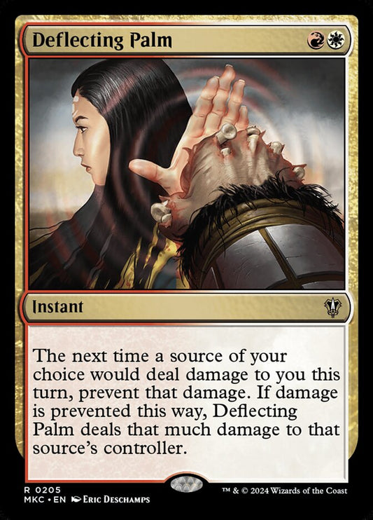 Deflecting Palm front
