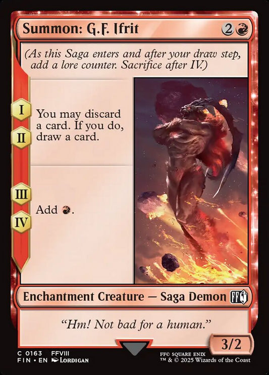 Summon: G.F. Ifrit front