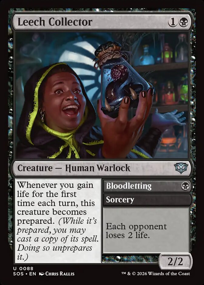 Leech Collector // Bloodletting back