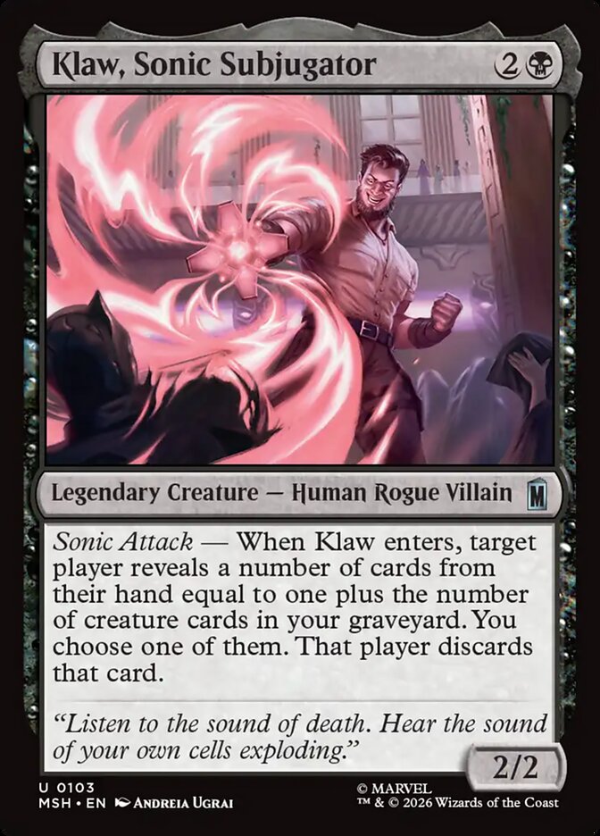 Klaw, Sonic Subjugator front