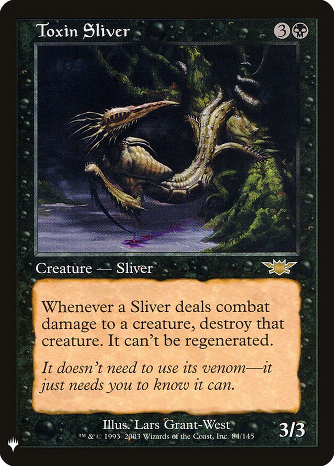 Toxin Sliver front