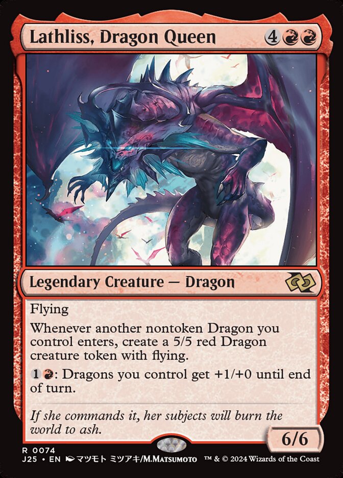 Lathliss, Dragon Queen front