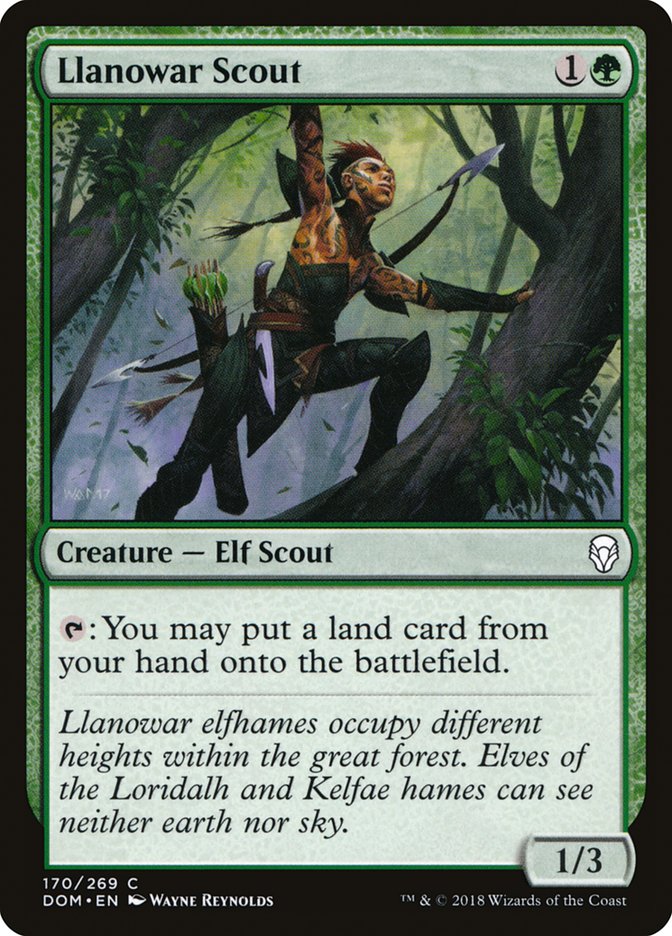 Llanowar Scout front