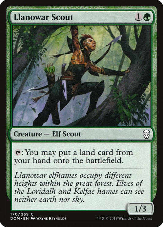 Llanowar Scout front
