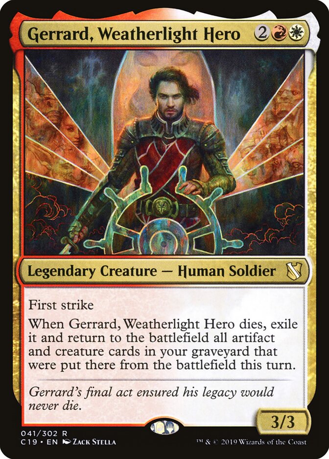 Gerrard, Weatherlight Hero front