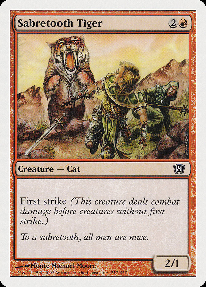 Sabretooth Tiger front