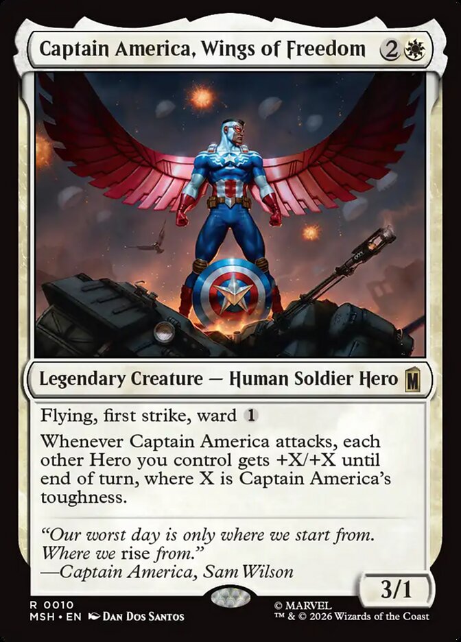 Captain America, Wings of Freedom front