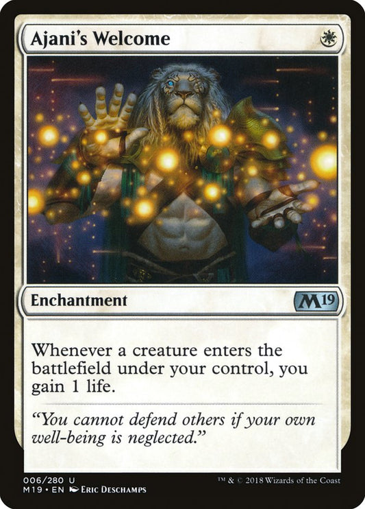 Ajani's Welcome front