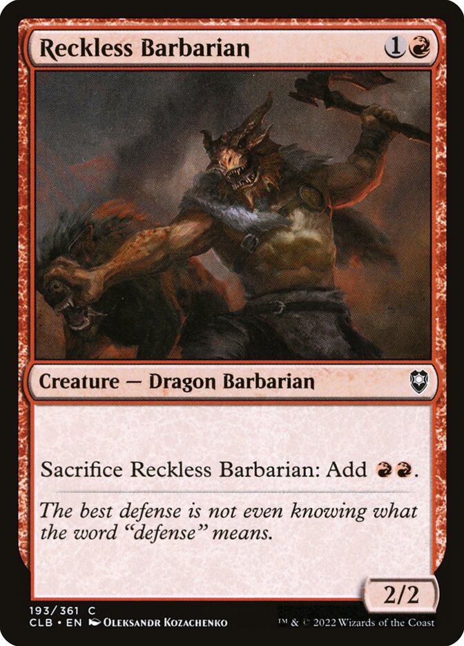 Reckless Barbarian front