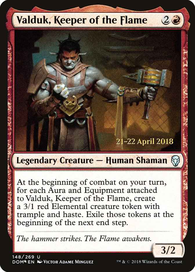 Valduk, Keeper of the Flame Prerelease