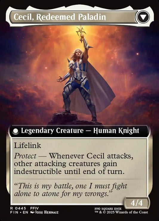 Cecil, Dark Knight // Cecil, Redeemed Paladin back