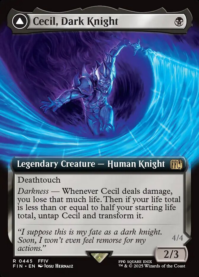 Cecil, Dark Knight // Cecil, Redeemed Paladin front