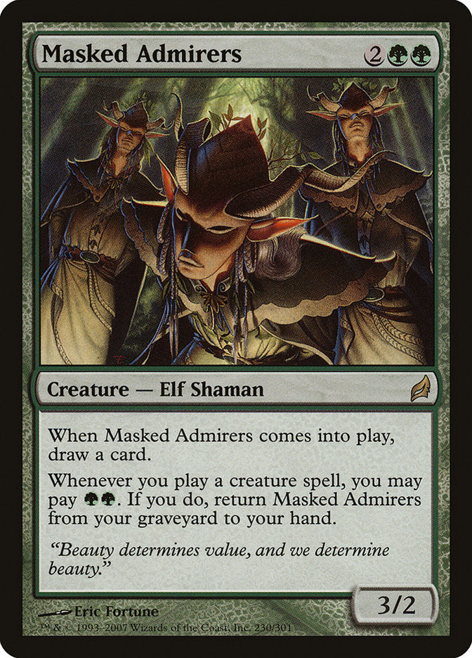 Masked Admirers front