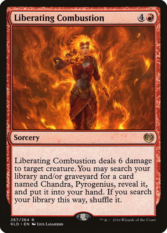 Liberating Combustion front