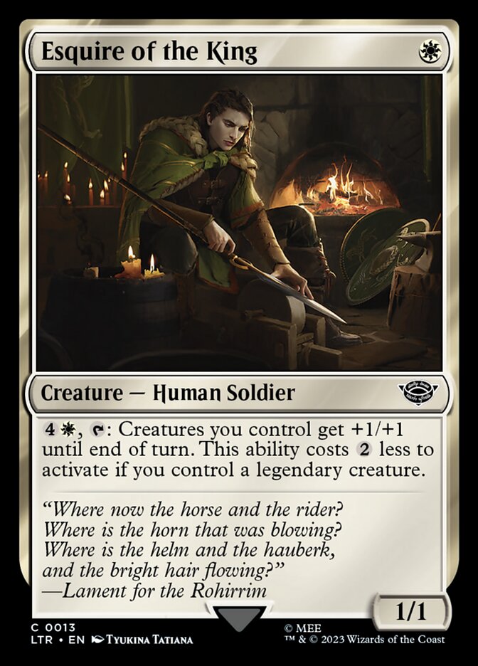 Esquire of the King front