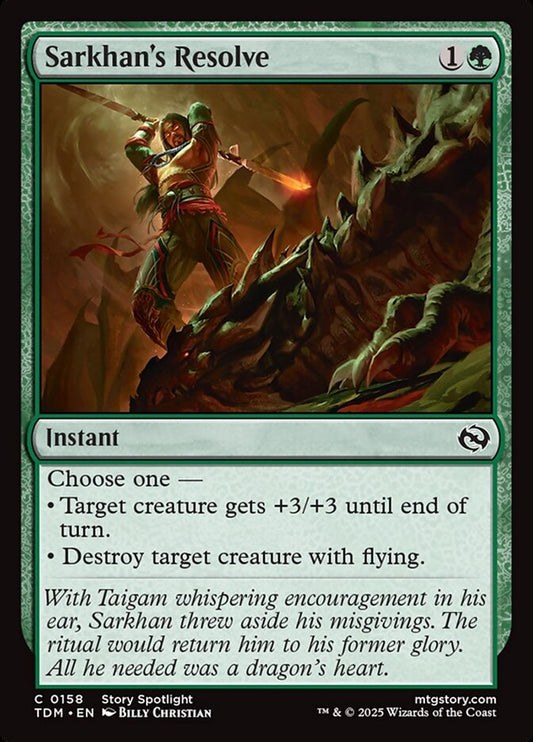 Sarkhan's Resolve front