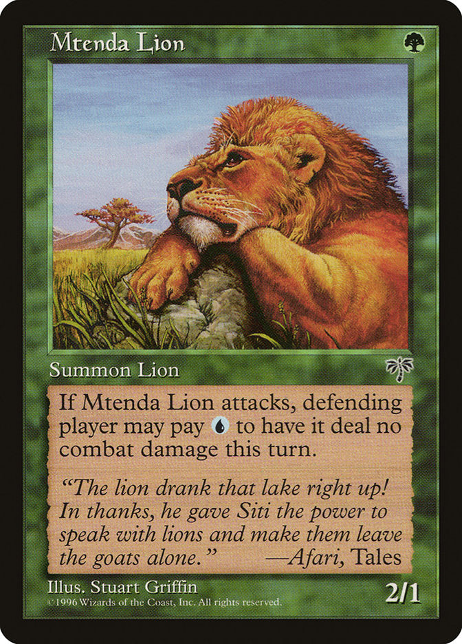 Mtenda Lion front