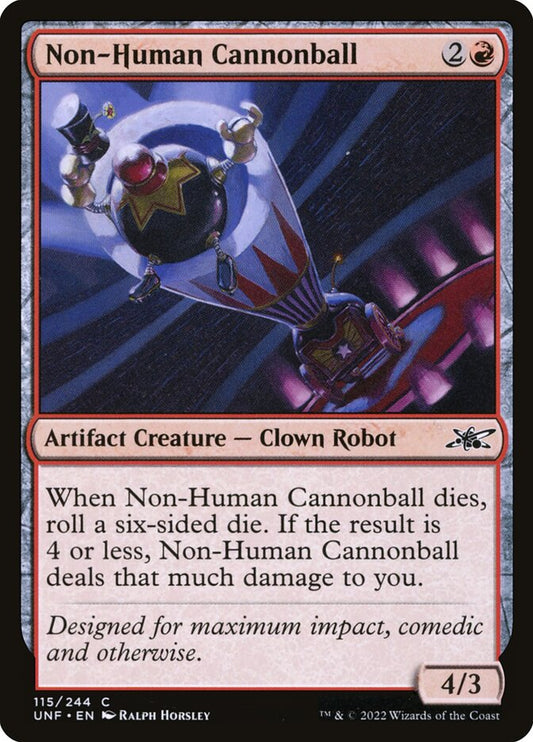 Non-Human Cannonball front