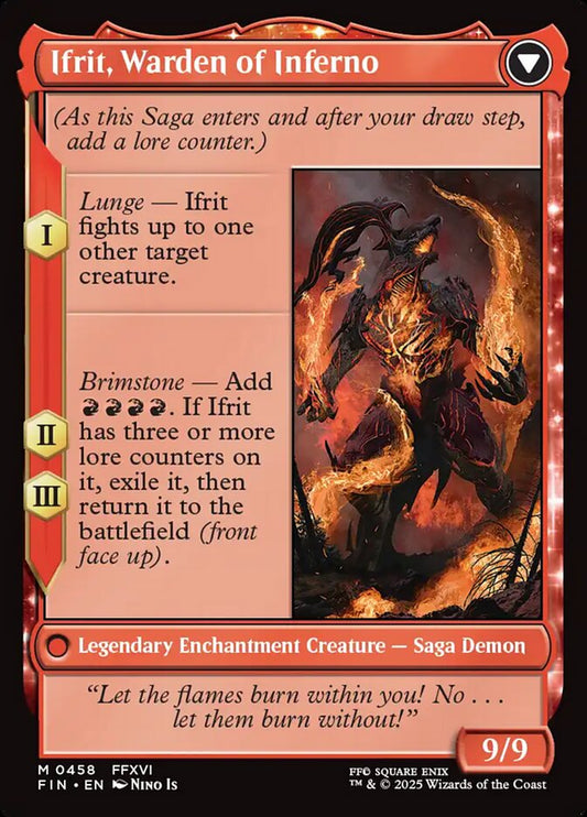 Clive, Ifrit's Dominant // Ifrit, Warden of Inferno back