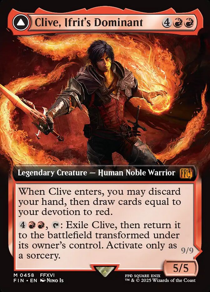 Clive, Ifrit's Dominant // Ifrit, Warden of Inferno front