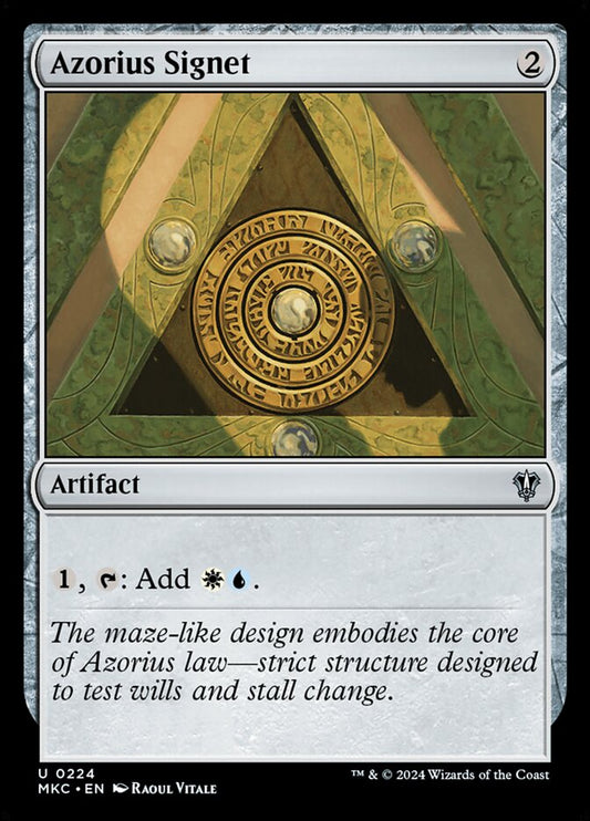 Azorius Signet front