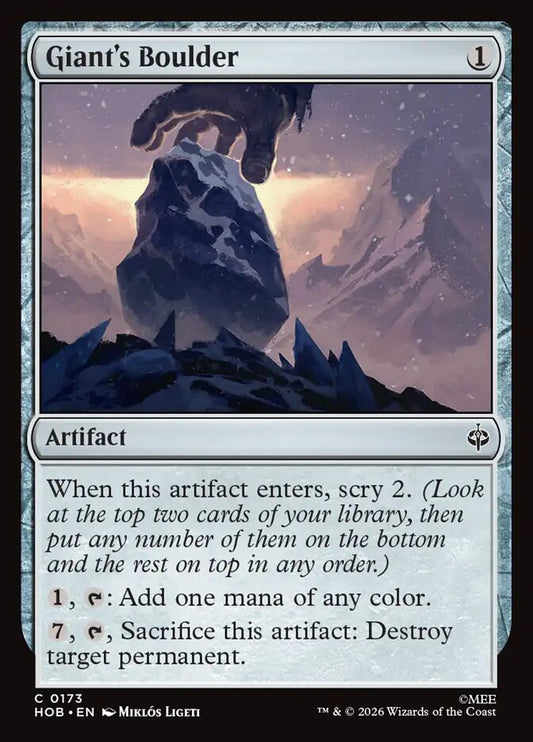 Giant's Boulder front