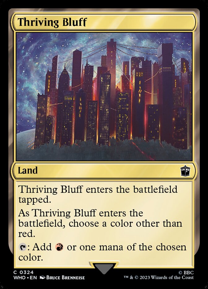 Thriving Bluff front