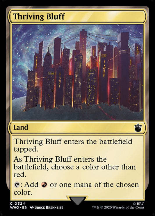 Thriving Bluff front