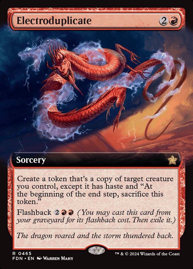 Electroduplicate front