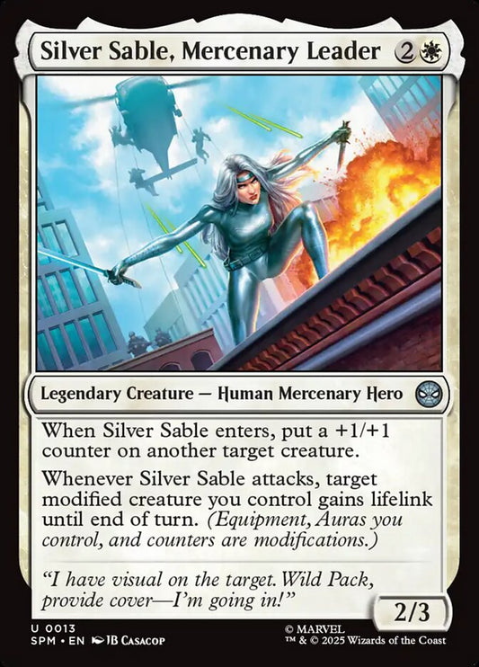Silver Sable, Mercenary Leader front