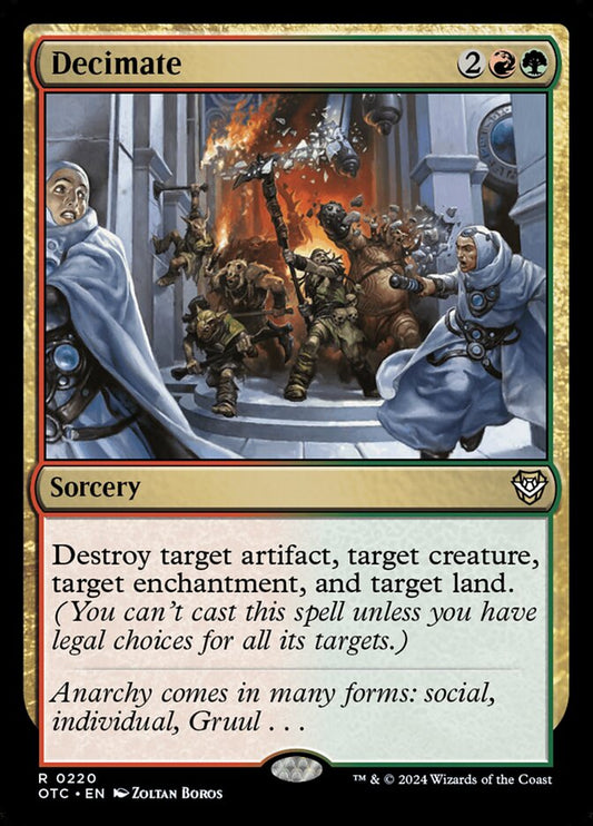 Decimate front
