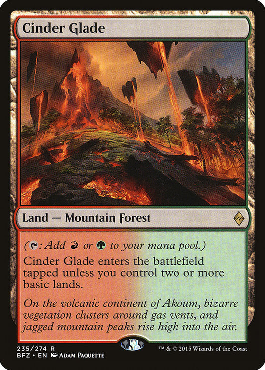 Cinder Glade front