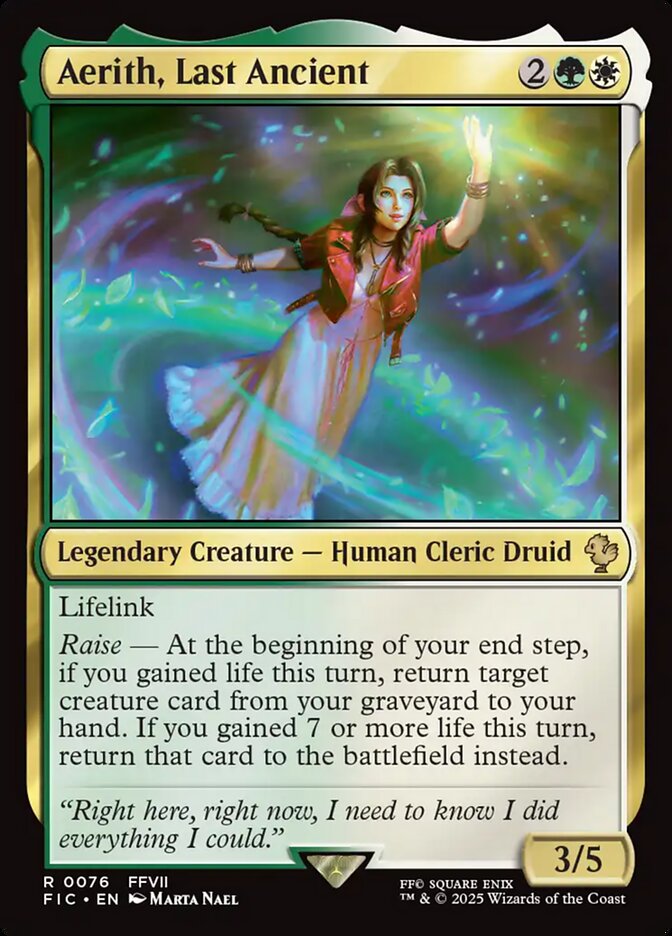 Aerith, Last Ancient front
