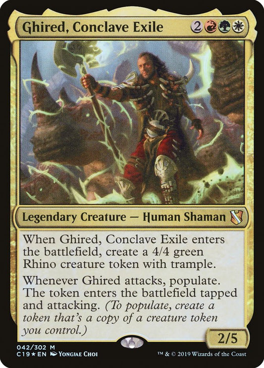 Ghired, Conclave Exile front