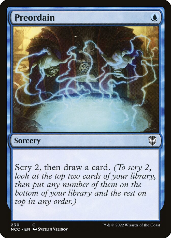 Preordain front