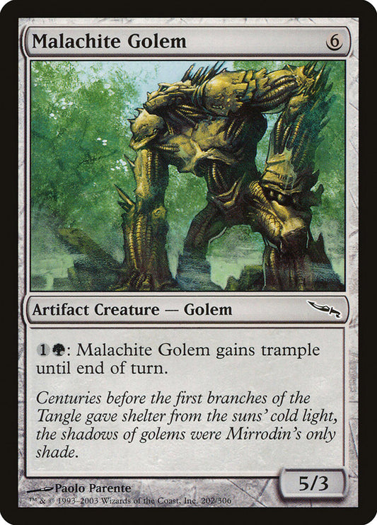 Malachite Golem front