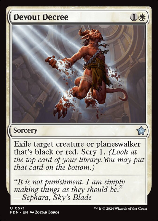 Devout Decree front