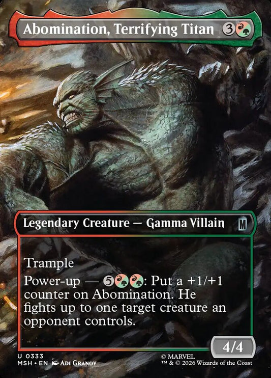 Abomination, Terrifying Titan front