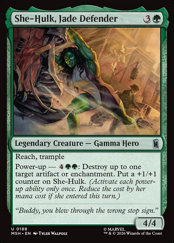 She-Hulk, Jade Defender front