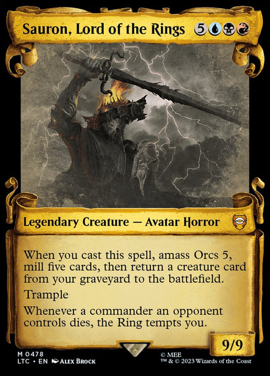 Sauron, Lord of the Rings front